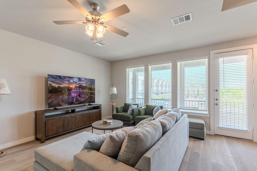 Furnished interior view inside a new home in , Shenandoah (Image 15). Furnished interior view inside a new home in , Shenandoah (Image 15).
