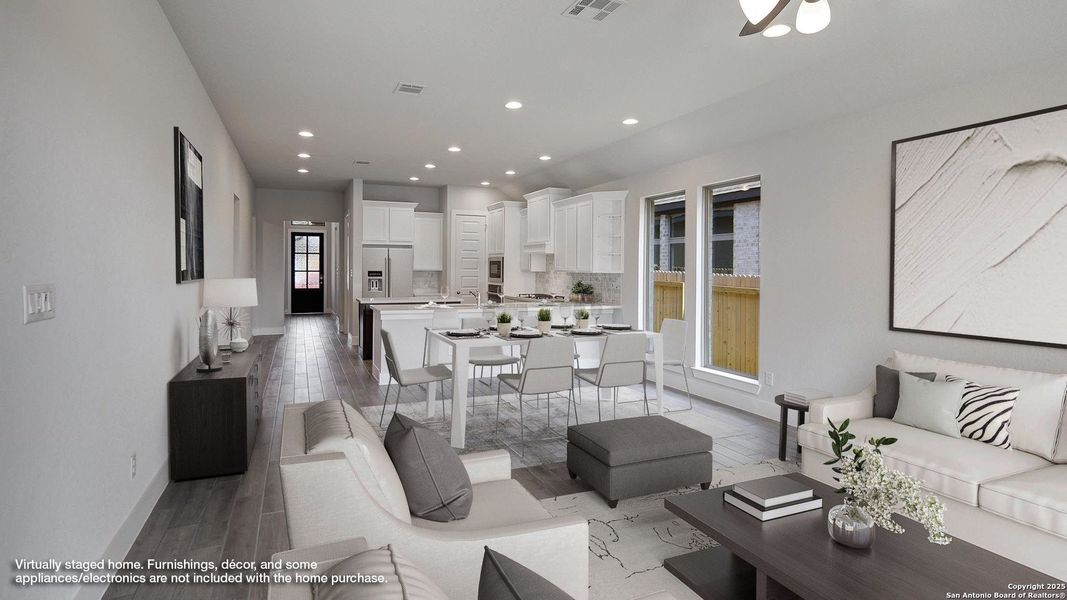 Furnished interior view inside a new home in Kallison Ranch 45', San Antonio (Image 13).