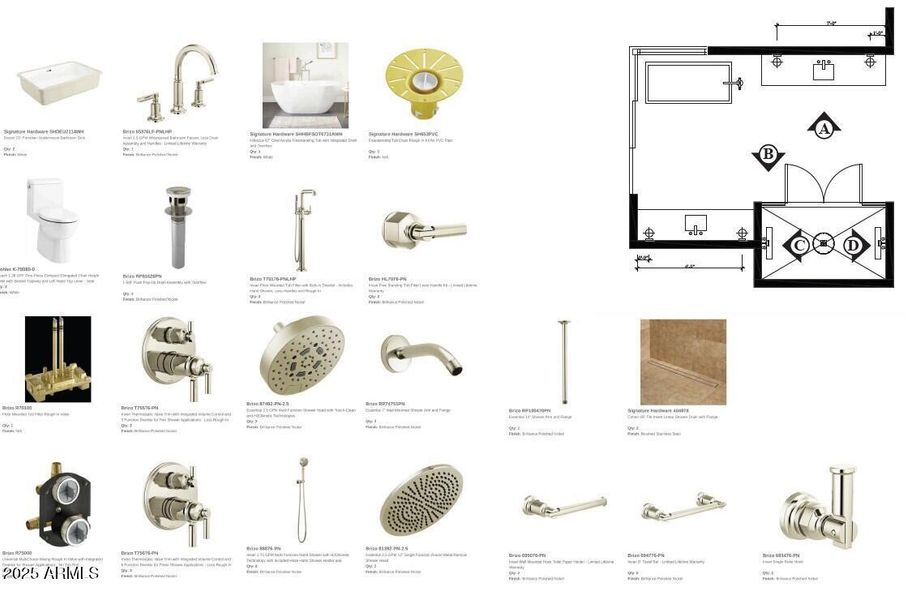 Primary Bath Plumbing Selections Primary Bath Plumbing Selections