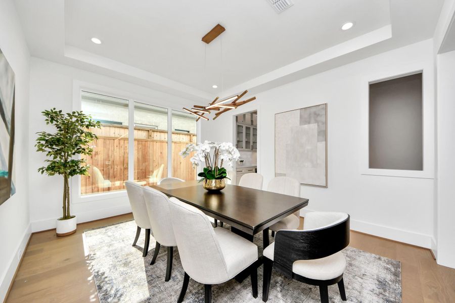 Furnished interior view inside a new home in , Houston (Image 31).