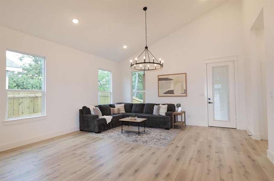 Furnished interior view inside a new home in , Fort Worth (Image 8). Furnished interior view inside a new home in , Fort Worth (Image 8).