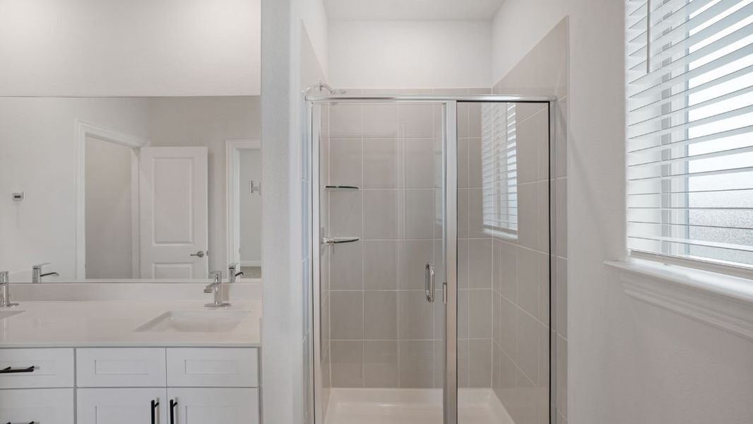 Representative furnished interior of a home built from the Appaloosa by D.R. Horton in The Avenue, Allen (Image 11).