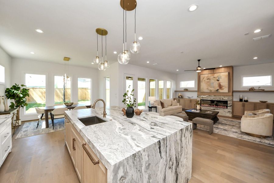 Furnished interior view inside a new home in , Houston (Image 9).