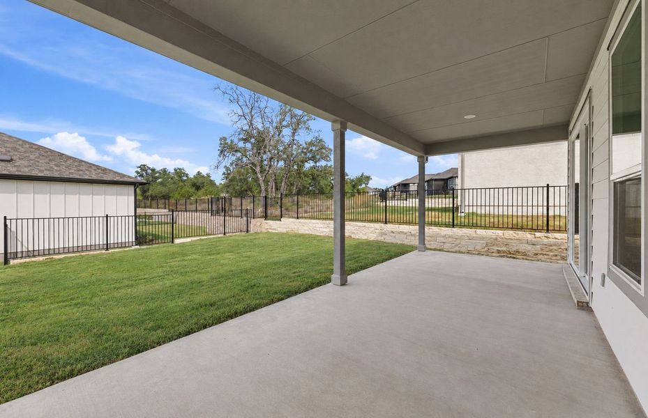 Exterior details and patio area of a home in Sun City Texas, Georgetown (Image 4). Exterior details and patio area of a home in Sun City Texas, Georgetown (Image 4).