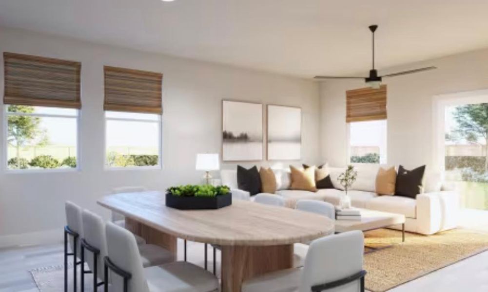 Furnished interior view inside a new home in Sage Collection – Freedom at Anthem, Kyle (Image 13).