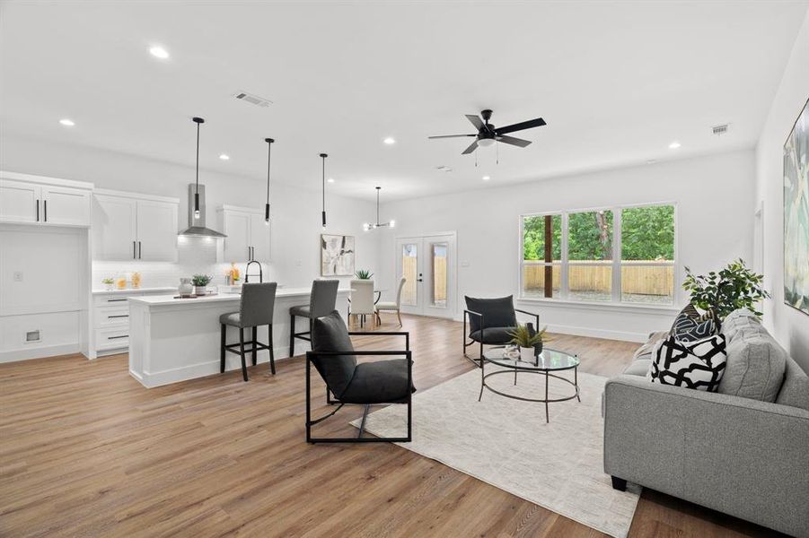 Furnished interior view inside a new home in , Dallas (Image 5). Furnished interior view inside a new home in , Dallas (Image 5).