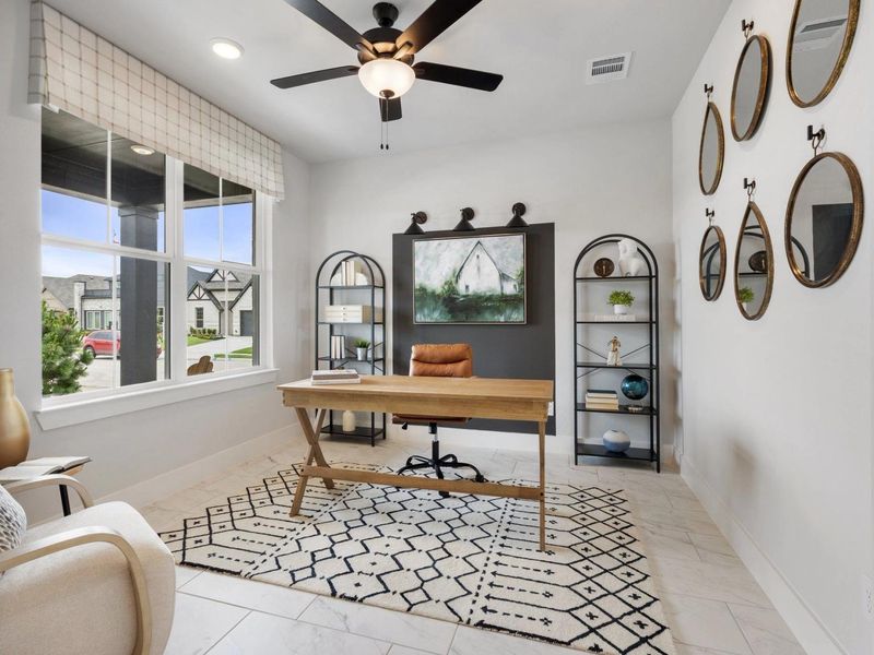 Furnished interior view inside a new home in Mercer Meadows, Royse City (Image 6). Furnished interior view inside a new home in Mercer Meadows, Royse City (Image 6).