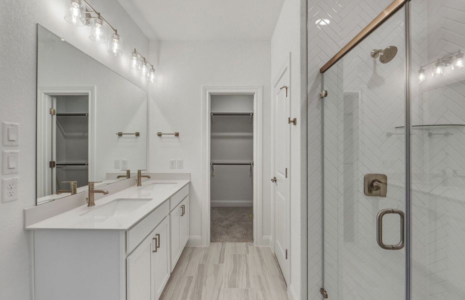 Furnished interior view inside a new home in Saddleback at Santa Rita Ranch, Liberty Hill (Image 5). Furnished interior view inside a new home in Saddleback at Santa Rita Ranch, Liberty Hill (Image 5).