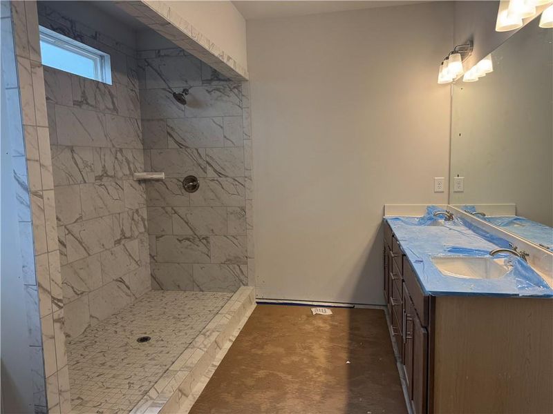 In-progress construction of a new home in Rosewood Lake Preserve, Hoschton, GA (Image 18).