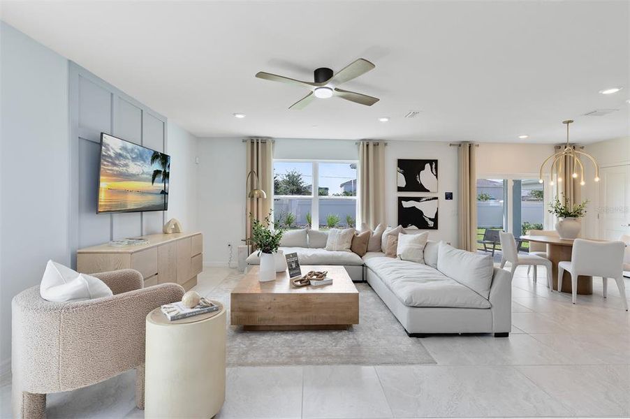 Furnished interior view inside a new home in , Bradenton (Image 9). Furnished interior view inside a new home in , Bradenton (Image 9).