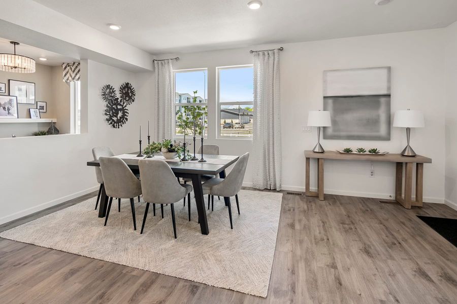 Representative furnished interior of a home built from the 4 by Tri Pointe Homes in Sugar Mill Village, Longmont (Image 4).