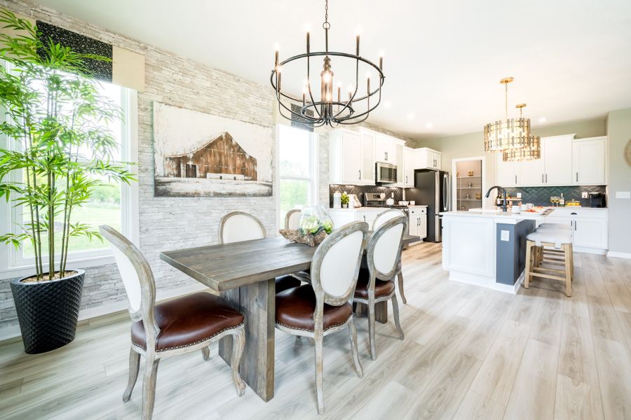 Representative furnished interior of a home built from the Calvin by Fischer Homes in Pickens Bluff, Hiram (Image 40).