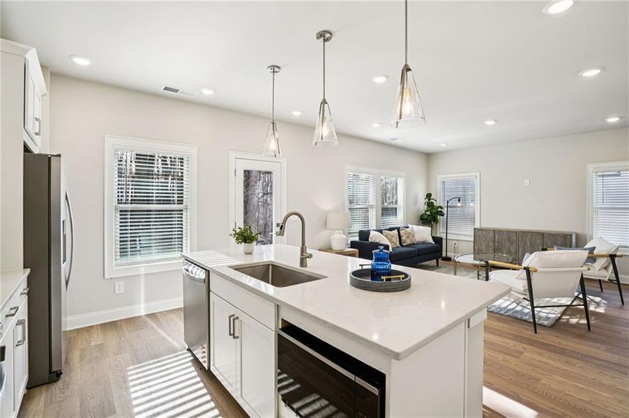 Furnished interior view inside a new home in Hemingway - Reserve Series, Cumming (Image 10). Furnished interior view inside a new home in Hemingway - Reserve Series, Cumming (Image 10).