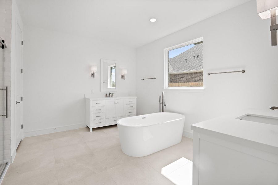 Furnished interior view inside a new home in Westland Ranch - 70' Homesites, League City (Image 6).