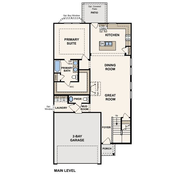 2D floor plan layout for the Victoria by Century Communities in Liberty Collection at Fulshear Lakes, Fulshear, TX (Image 3).