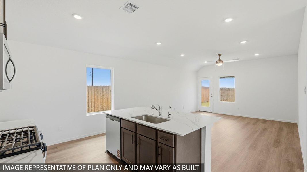 Furnished interior view inside a new home in Cypress Green, Tomball (Image 3).