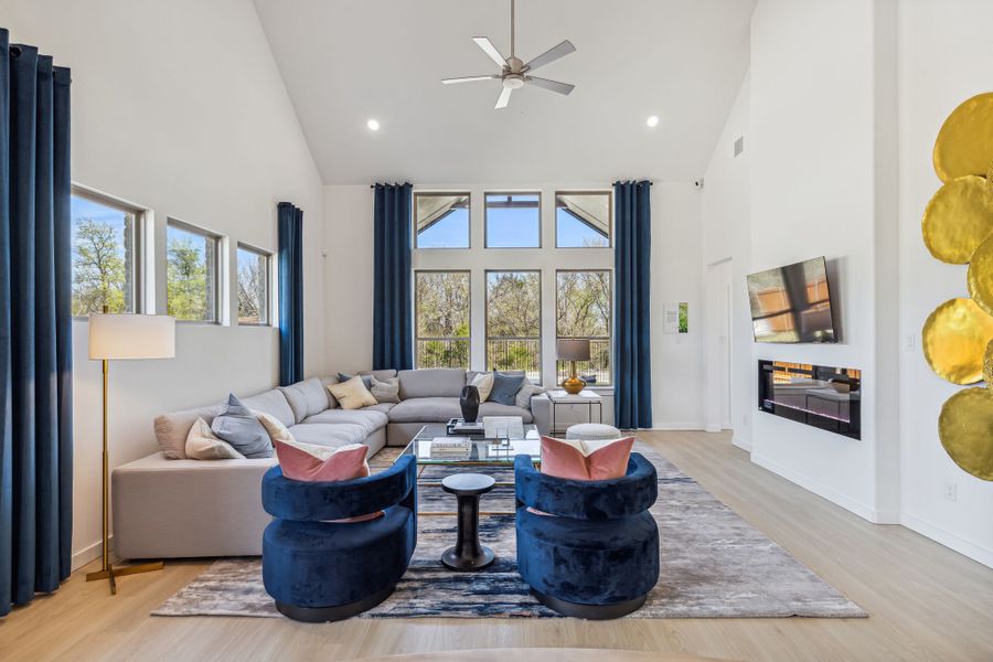 Living Room in the Van Gogh II home plan by Trophy Signature Homes – REPRESENTATIVE PHOTO