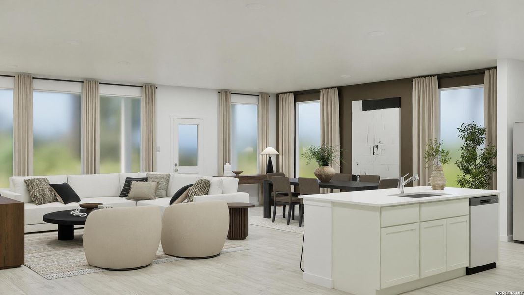 Furnished interior view inside a new home in Voss Farms, New Braunfels (Image 13).