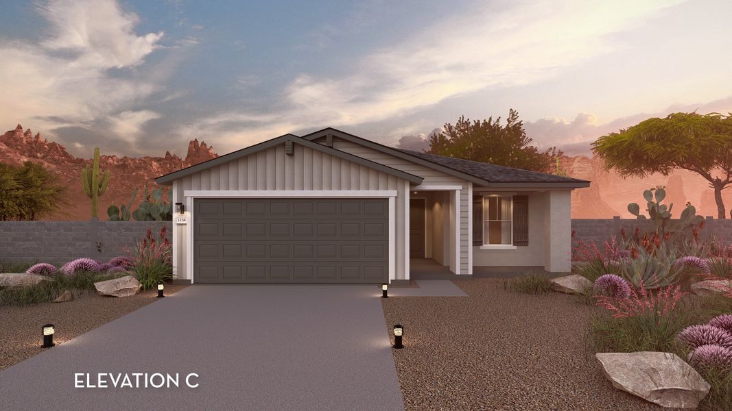 Representative exterior photo of a completed home built from the Frio by CastleRock Communities in Perkinsville, Chino Valley, AZ (Image 12).