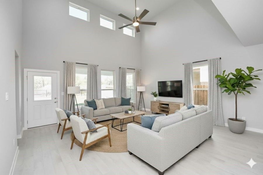 Virtually Staged - Living Room. Sample photo of completed home with similar floor plan. Actual colors and selections may vary.