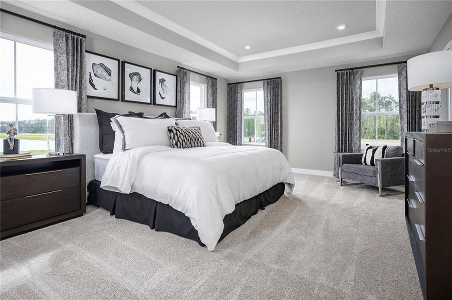 Furnished interior view inside a new home in The Palms at Venetian Bay, New Smyrna Beach (Image 14).