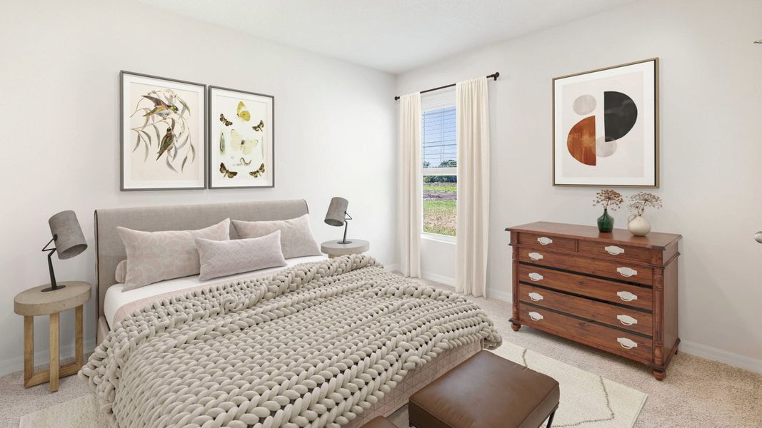 Furnished interior view inside a new home in Oakfield Trails, Parrish (Image 12). Furnished interior view inside a new home in Oakfield Trails, Parrish (Image 12).