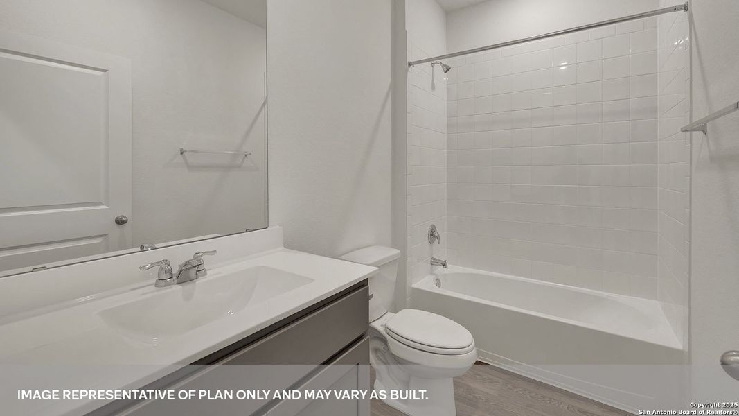 Furnished interior view inside a new home in Trace, San Marcos (Image 11).