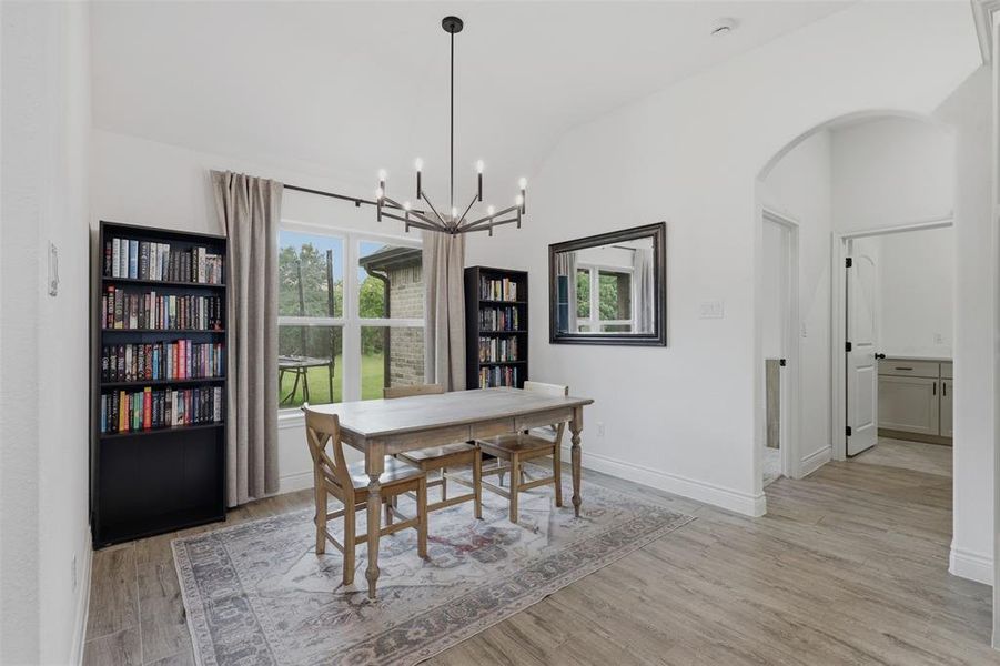 Furnished interior view inside a new home in The Ranches at Valley View, Springtown (Image 13).