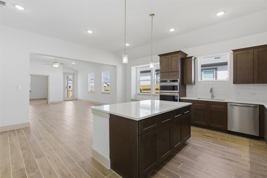 Furnished interior view inside a new home in Enclave at Cele, Pflugerville (Image 7).
