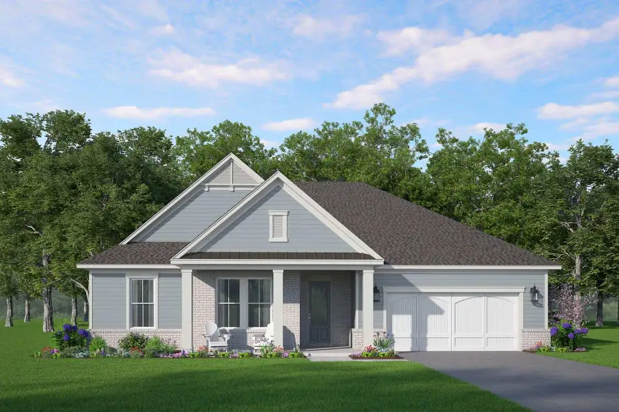 Representative exterior photo of a completed home built from the Penrose by McKinley Homes in Bay Creek Overlook, Loganville, GA (Image 1). Representative exterior photo of a completed home built from the Penrose by McKinley Homes in Bay Creek Overlook, Loganville, GA (Image 1).
