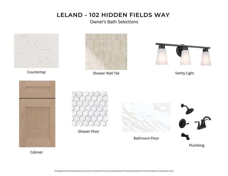 Sample of building materials used in homes in Hidden Fields, Hoschton (Image 3).