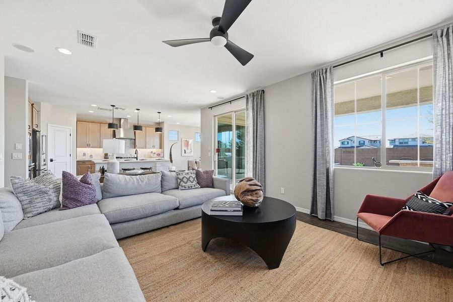 Furnished interior view inside a new home in La Mira, Mesa (Image 7). Furnished interior view inside a new home in La Mira, Mesa (Image 7).