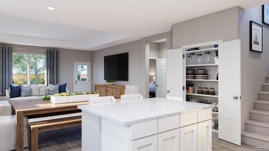 Furnished interior view inside a new home in Cinco Lakes, San Antonio (Image 26). Furnished interior view inside a new home in Cinco Lakes, San Antonio (Image 26).