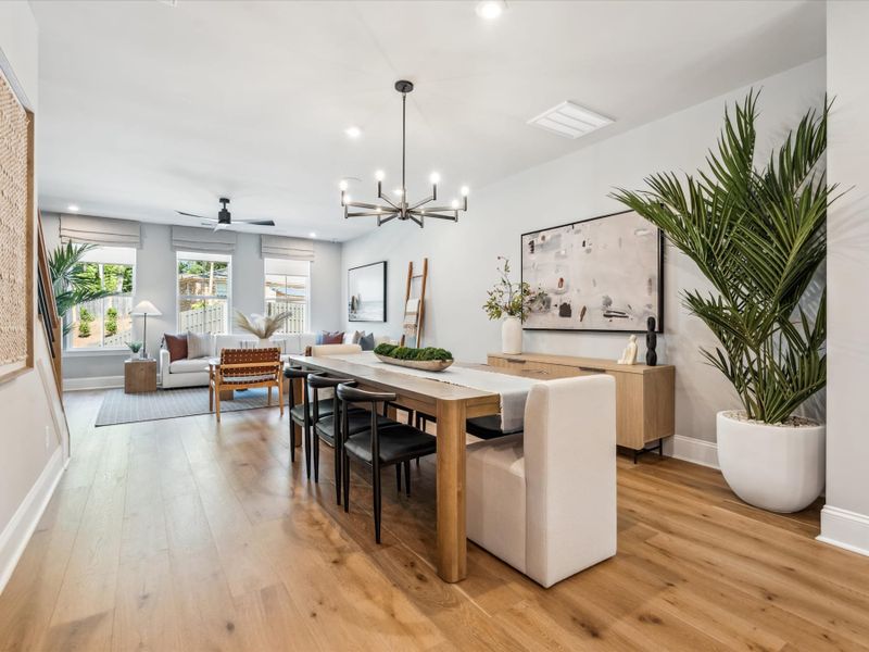 Representative furnished interior of a home built from the Hudson by Tri Pointe Homes in Old Town Village, Waxhaw (Image 18).