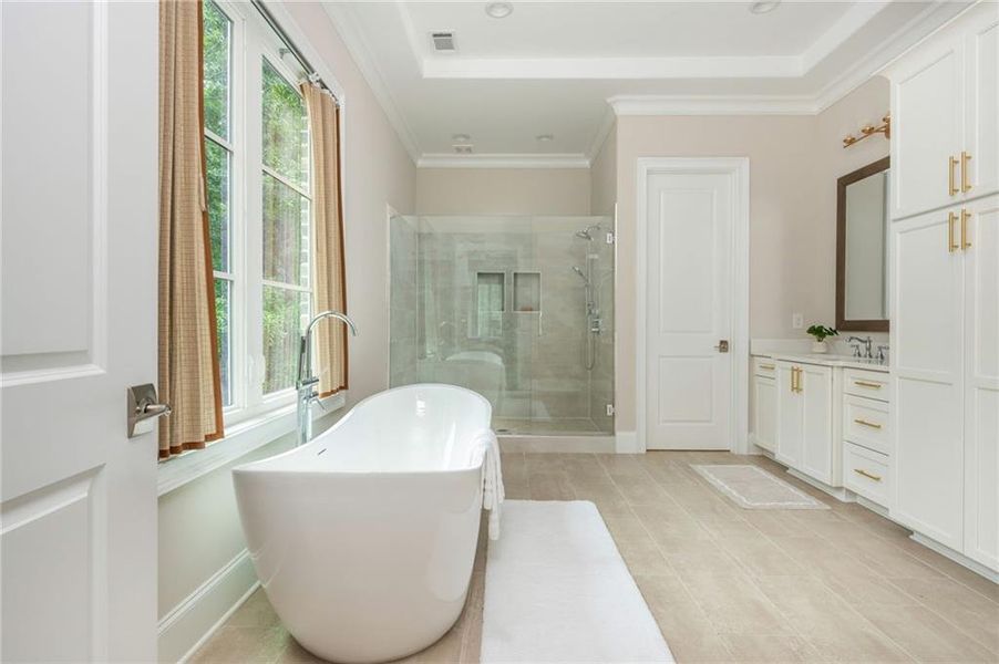 Furnished interior view inside a new home in , Brookhaven (Image 16).