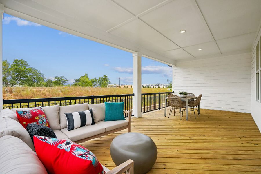 Representative exterior details of a home built from the Seine by Caruso Homes in South Lake Townes at Flowers Plantation, Clayton (Image 25).