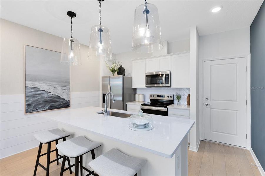 Furnished interior view inside a new home in Tohoqua, Kissimmee (Image 9). Furnished interior view inside a new home in Tohoqua, Kissimmee (Image 9).