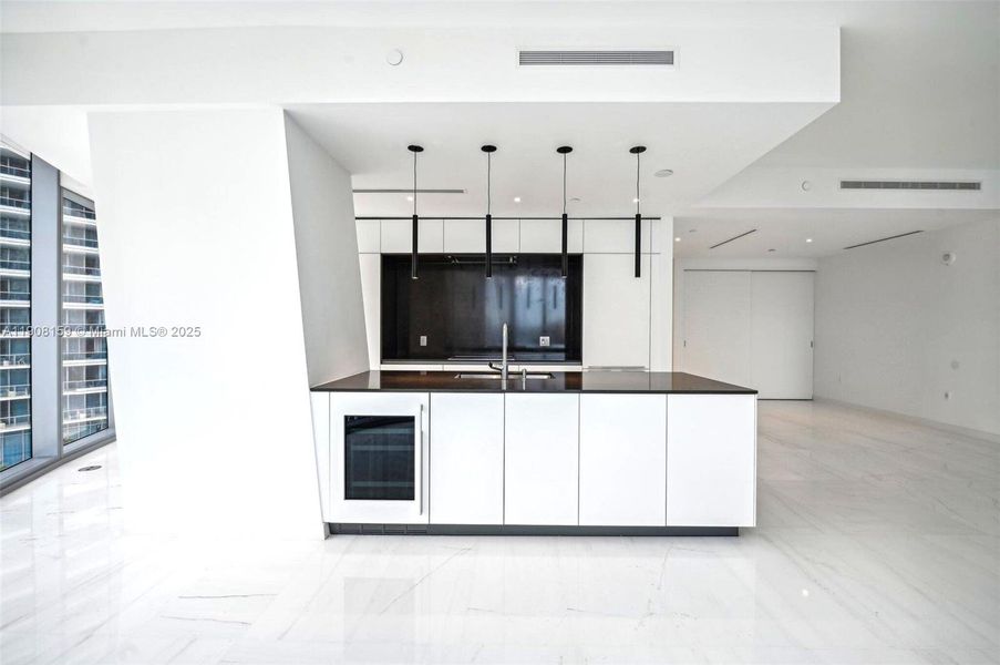 Furnished interior view inside a new home in Aston Martin Residences, Miami (Image 4).