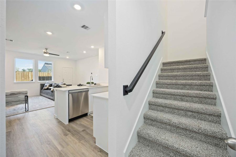 Furnished interior view inside a new home in Mansfield Estates, Houston (Image 15).