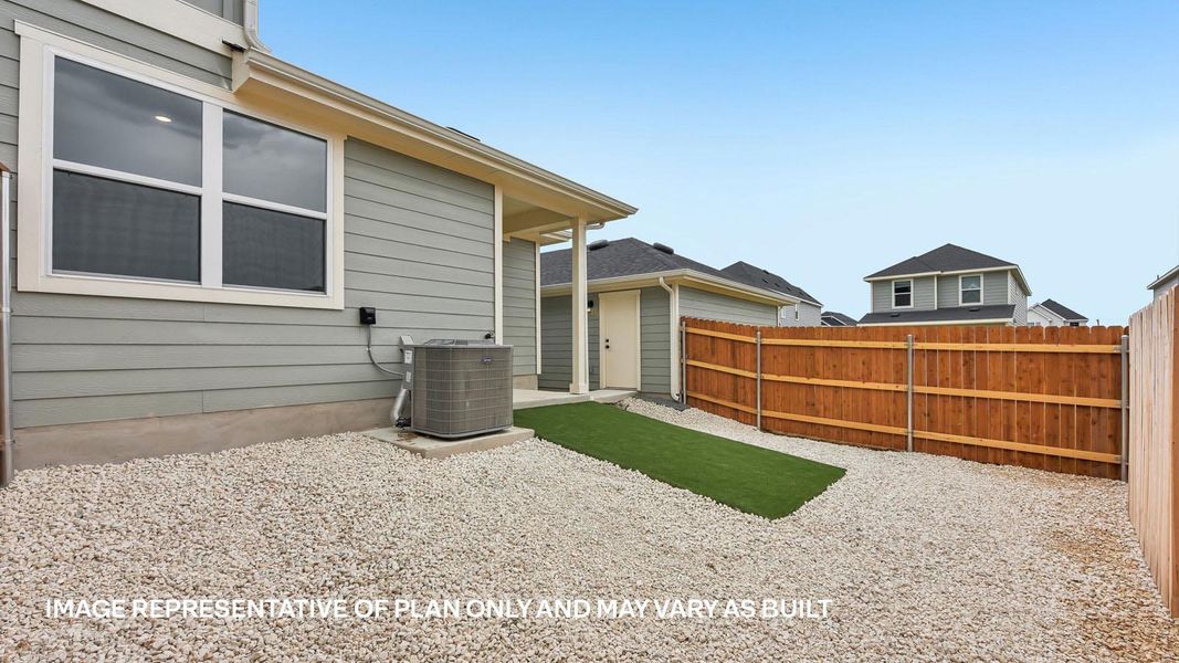 Exterior details and patio area of a home in Avery Centre, Round Rock (Image 31).