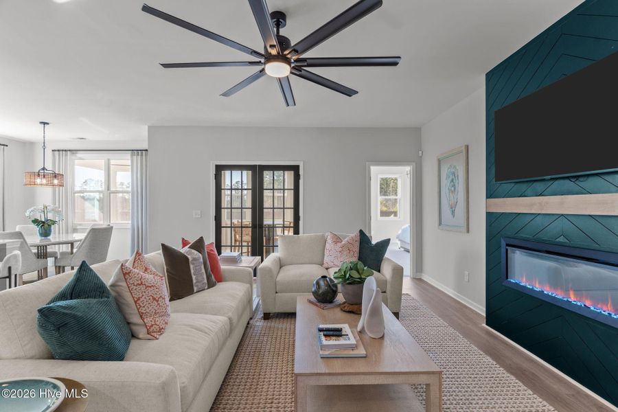 Furnished interior view inside a new home in Terrapin, Leland (Image 16).