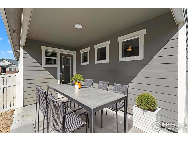 Exterior details and patio area of a home in , Firestone (Image 4). Exterior details and patio area of a home in , Firestone (Image 4).