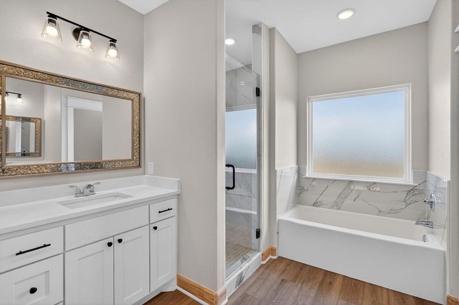 Furnished interior view inside a new home in , Snook (Image 13).