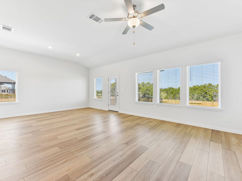 Spacious, unfurnished interior of a new home in Butler Farms - Boulevard Collection, Liberty Hill (Image 12). Spacious, unfurnished interior of a new home in Butler Farms - Boulevard Collection, Liberty Hill (Image 12).