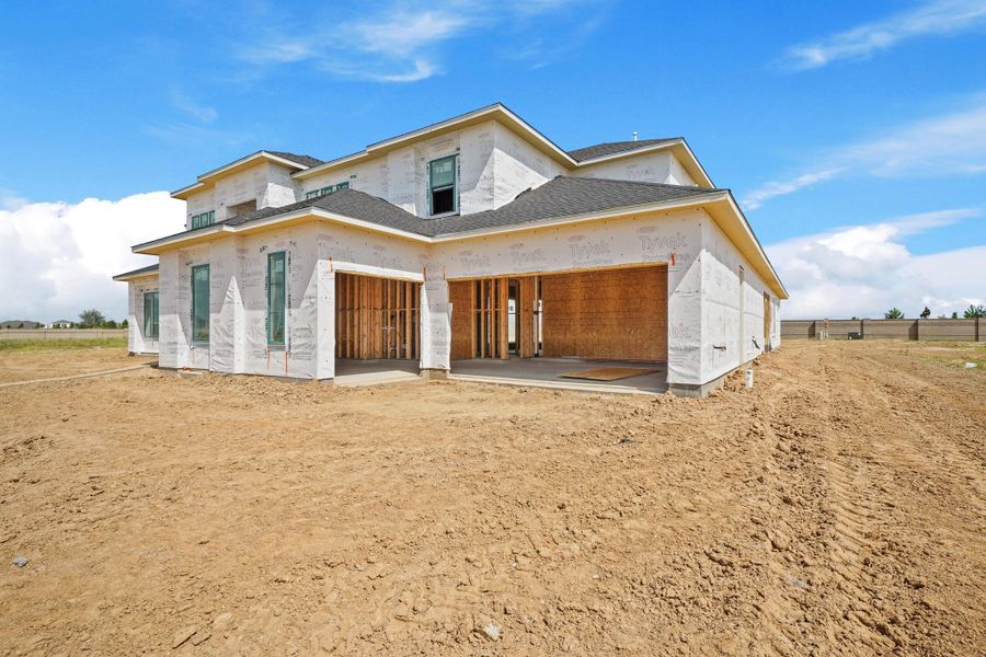 Front exterior of a new home in Bridgeland, Cypress, TX, highlighting curb appeal (Image 12).