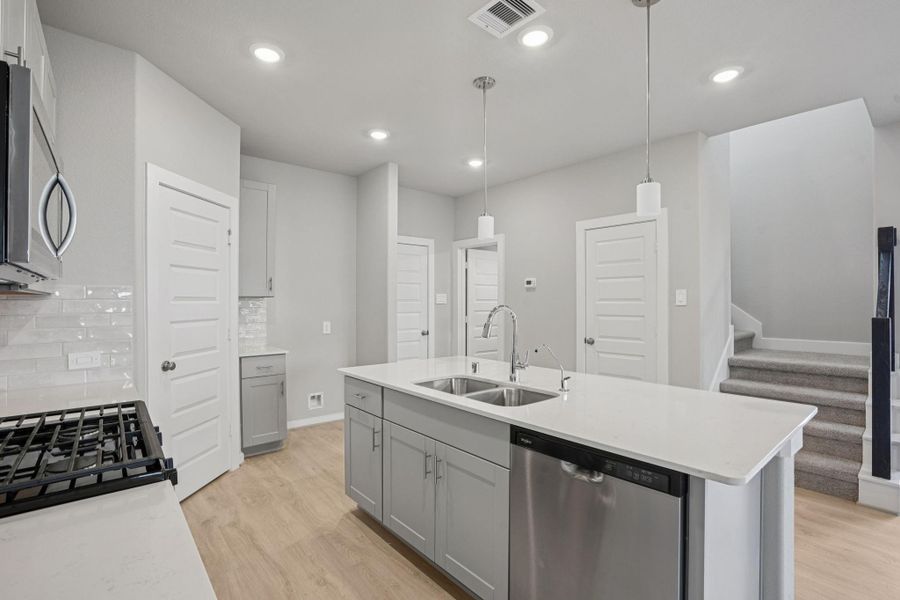 Furnished interior view inside a new home in Kemah Crossing - City Series, Kemah (Image 8). Furnished interior view inside a new home in Kemah Crossing - City Series, Kemah (Image 8).