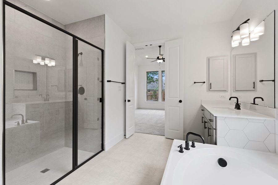 Walk-in shower in Primary Bath
