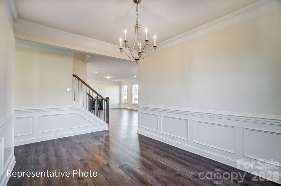 Dining room included in standard plan
