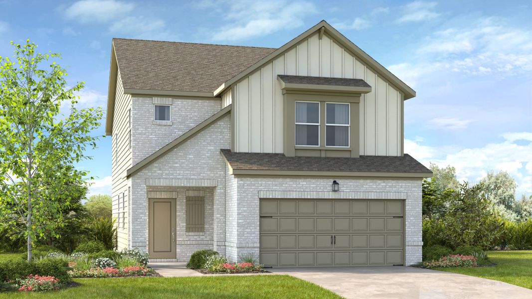 Representative exterior photo of a completed home built from the Edison by Taylor Morrison in Windance Lake, Loganville, GA (Image 18).