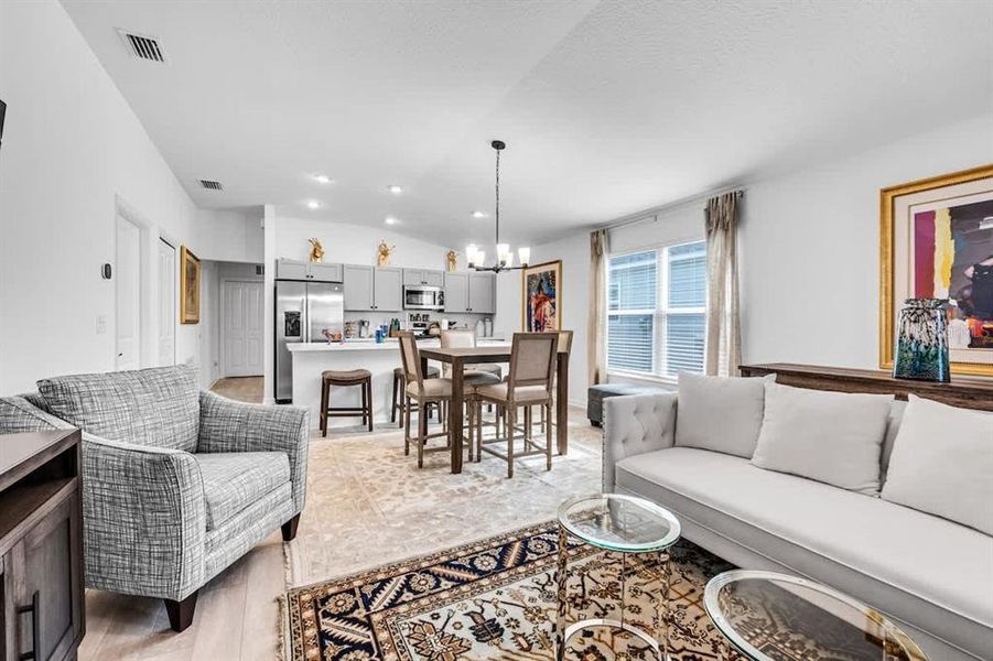 Furnished interior view inside a new home in , The Villages (Image 9).